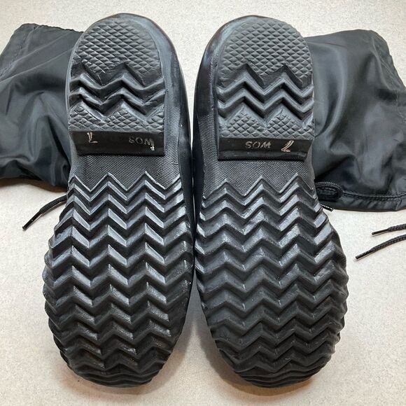 Sorel Snowlion Kaufman Snow Boots 7 Women’s Black Insulated Canada‎ NWOB - Picture 5 of 8